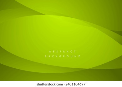 Minimalist green abstract background with luxury curve concept design. vector illustration