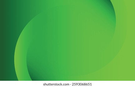 minimalist green background abstract with dynamic shape. Vector Illustration