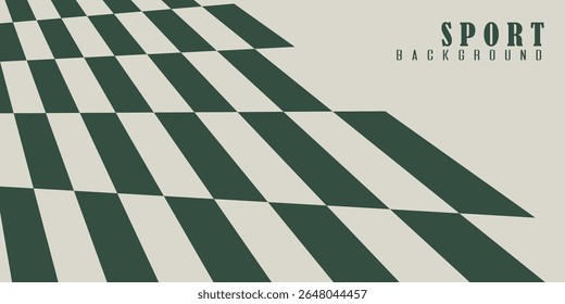Superficie a cuadros verde y beige minimalista