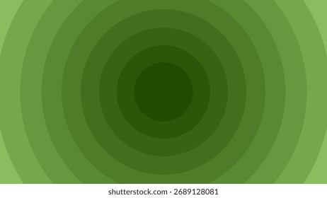 Fondo de círculos concéntricos verdes minimalistas