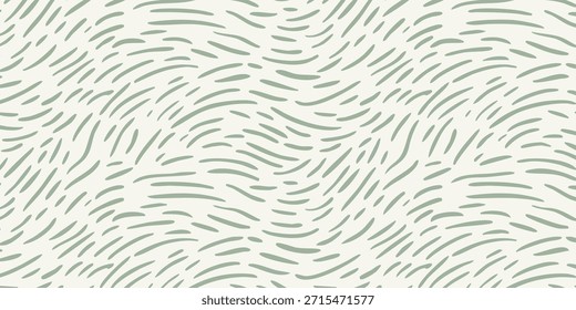 Textura minimalista de linha tracejada verde e traçados plano de fundo sem costura.