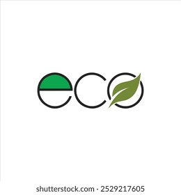 design de logotipo ecológico minimalista