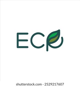 design de logotipo ecológico minimalista