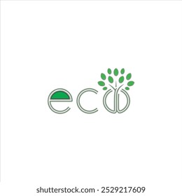 design de logotipo ecológico minimalista