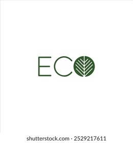 design de logotipo ecológico minimalista