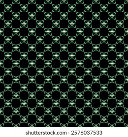 Minimalist Green Geometric Star Pattern