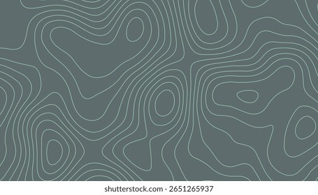 Arte minimalista em linha verde. Design verde hipnótico e fluido.