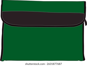 Minimalist green seminar folder design, perfect for professional presentations, conferences, and corporate events. Sleek and modern folder with clean lines, ideal for organizing documents and material