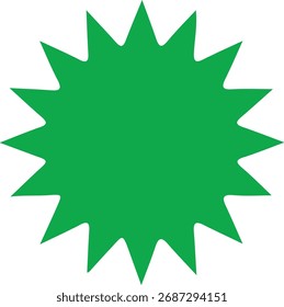 Diseño de forma verde minimalista sobre fondo blanco Estilo limpio y moderno Estética