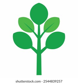 Minimalist Green Tree Icons for Eco-Friendly and Nature-Themed Designs