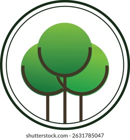 Minimalist Green Tree Logo for Eco-Friendly Brand or Nature Business