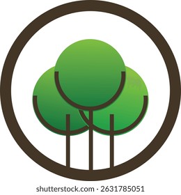 Minimalist Green Tree Logo for Eco-Friendly Brand or Nature Business