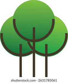 Minimalist Green Tree Logo for Eco-Friendly Brand or Nature Business