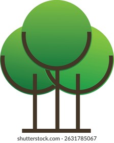 Minimalist Green Tree Logo for Eco-Friendly Brand or Nature Business