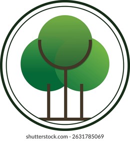 Minimalist Green Tree Logo for Eco-Friendly Brand or Nature Business