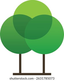 Minimalist Green Tree Logo for Eco-Friendly Brand or Nature Business