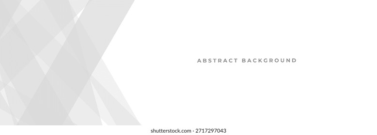 Fondo de Vector geométrico gris y blanco minimalista con líneas diagonales superpuestas transparentes para cabeceras de Web profesionales.