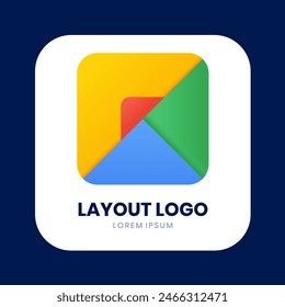 diseño minimalista de diseño de cuadrícula con colores degradados
