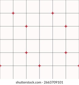 Minimalist Grid Seamless Pattern Geometric Graph Paper and Cross-Stitch Background