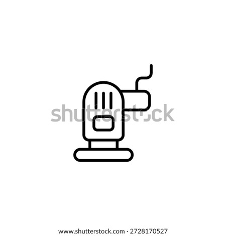 Minimalist Grinder Tool Symbol For Carpentry And Metalworkin