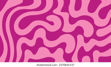 Minimalist groovy background with wavy lines pattern.