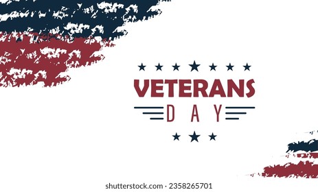Minimalist grunge background design for Veterans Day celebration