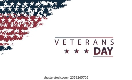 Minimalist grunge background design for Veterans Day celebration