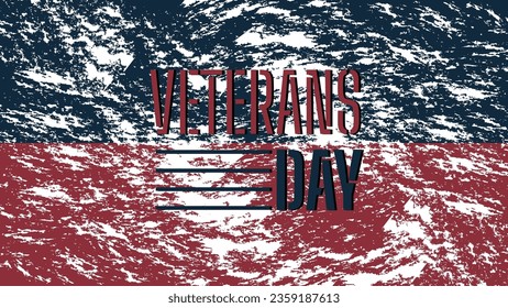 Minimalist grunge background design for Veterans Day celebration