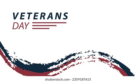 Minimalist grunge background design for Veterans Day celebration