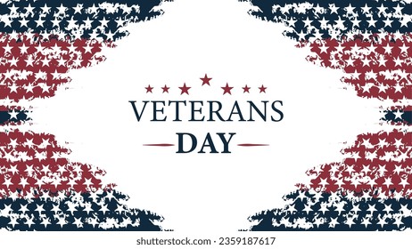Minimalist grunge background design for Veterans Day celebration