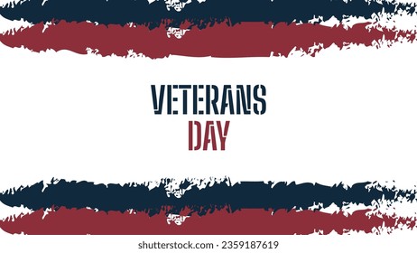 Minimalist grunge background design for Veterans Day celebration