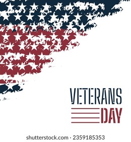 minimalist grunge design for veterans day celebration social media feed