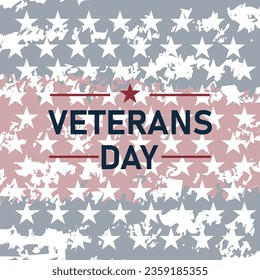 minimalist grunge design for veterans day celebration social media feed