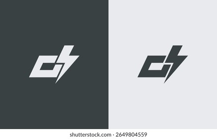 Minimalist GS letter logo with a dynamic spark bolt design, ideal for tech companies, startups, energy brands, sports logos, or modern business identities.