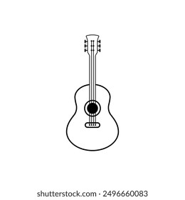  minimalist guitar logo and icon