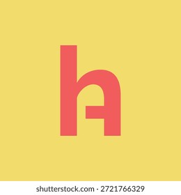 Minimalistisches HA Anfangsbuchstaben-Monogramm-Symbol mit einem sauberen, modernen und eleganten Stil. Ideal für Marken, Corporate Identity, digitale Medien, Schreibwaren, Geschäftsprojekte und professionelle visuelle Anwendungen.
