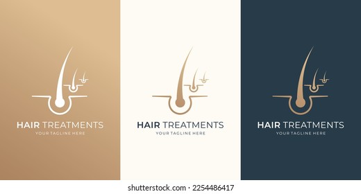 minimalist Hair care dermatology logo design. Hair care treatment. Anti-dandruff flakes for shampoo.