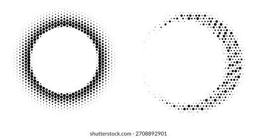 Minimalistischer Rasterpunktvektor mit Vintage-Pop- und Grunge-Vibes. Ideal für Poster, Webseiten, Drucke und kreative Designprojekte.