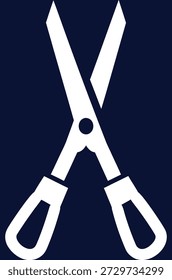 Minimalist Halftone Scissors Icon - Eine saubere, moderne Vektorgrafik für Designprojekte, Handwerk und Zuschnittkonzepte