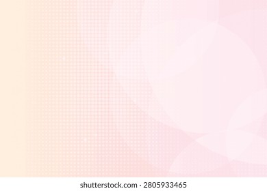 Minimalist halftone silhouette of abstract geometric shapes on light peach