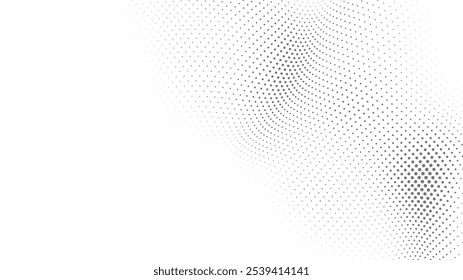 Minimalist Halftone Wave with Soft Depth in Black and White for Product Backgrounds