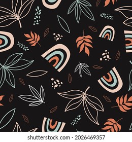 Minimalist hand drawn background vector seamless repeat pattern.