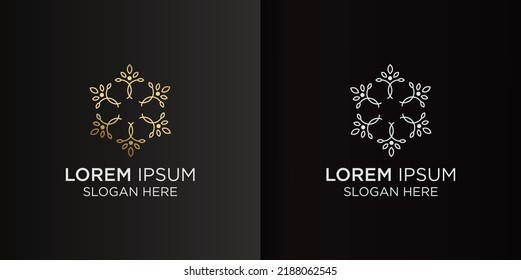 minimalist hand drawn floral design