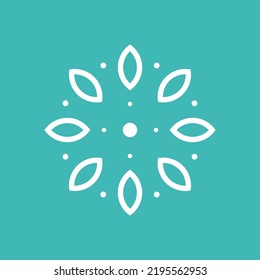 Minimalist hand drawn floral logo