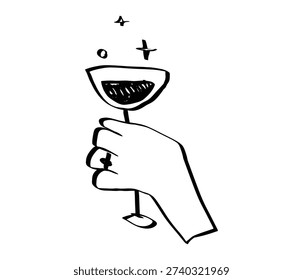 Minimalist hand drawn sketch