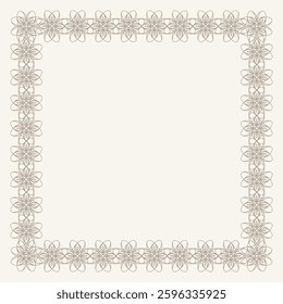 Minimalist hand drawn vector frame. Art for greeting cards, wedding invitations, poster design, postcards, branding, logo design, background.