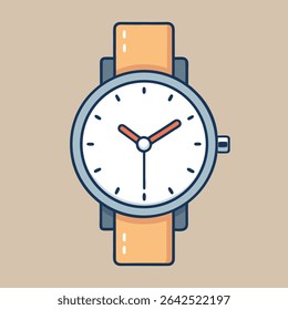 Logotipo minimalista del Vector del reloj de mano