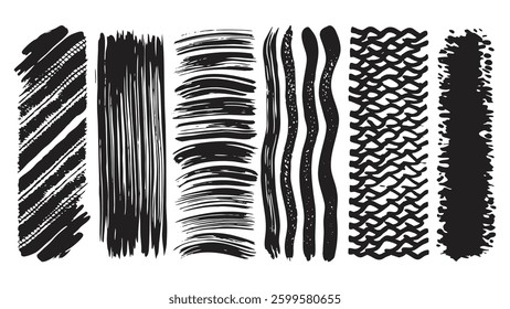 Minimalist Hand-Drawn Brush Texture Pack