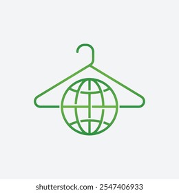 Minimalist Hanger Global logo Vector