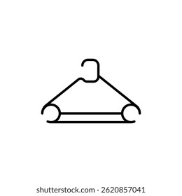 Minimalist hanger illustration for fashion and organization concept design
